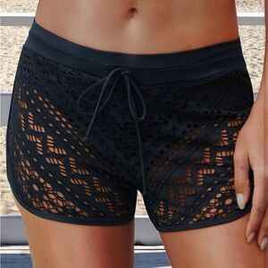 Black Lace Women's Shorts